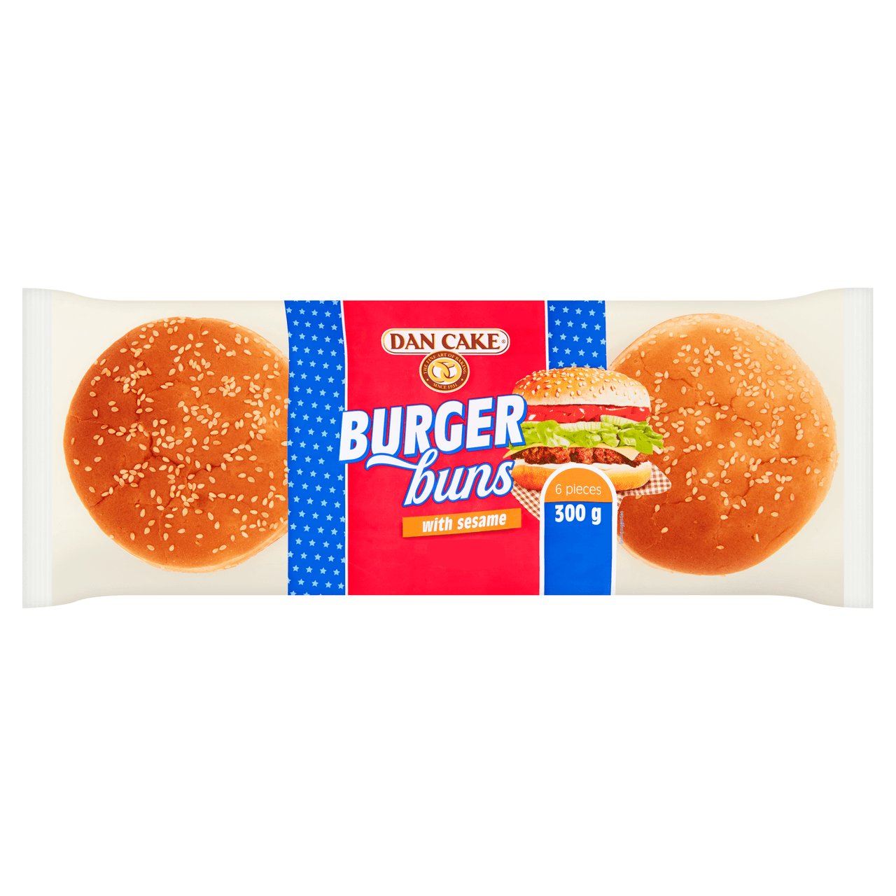Dan Cake Burger Buns with Sesame 300g