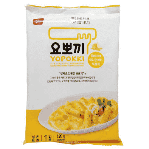 Yopokki Golden Onion Butter Topokki Pouch 120g