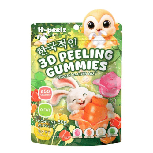 K-Peelz Fruity Garden Mix 3D Peeling Gummies 60g
