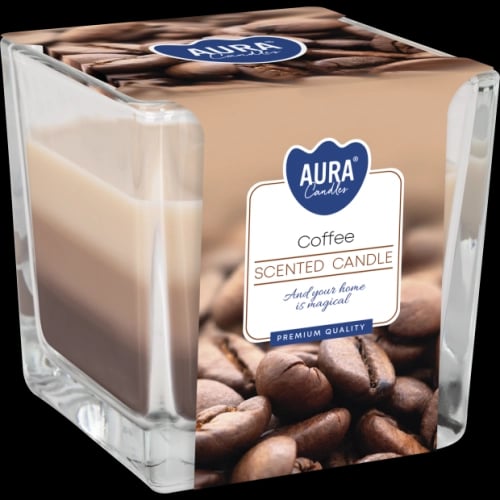 Bispol Aura Coffee – svíčka ve skle 170 g