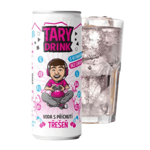 Tary Drink Perlivá voda s příchutí třešeň 250ml