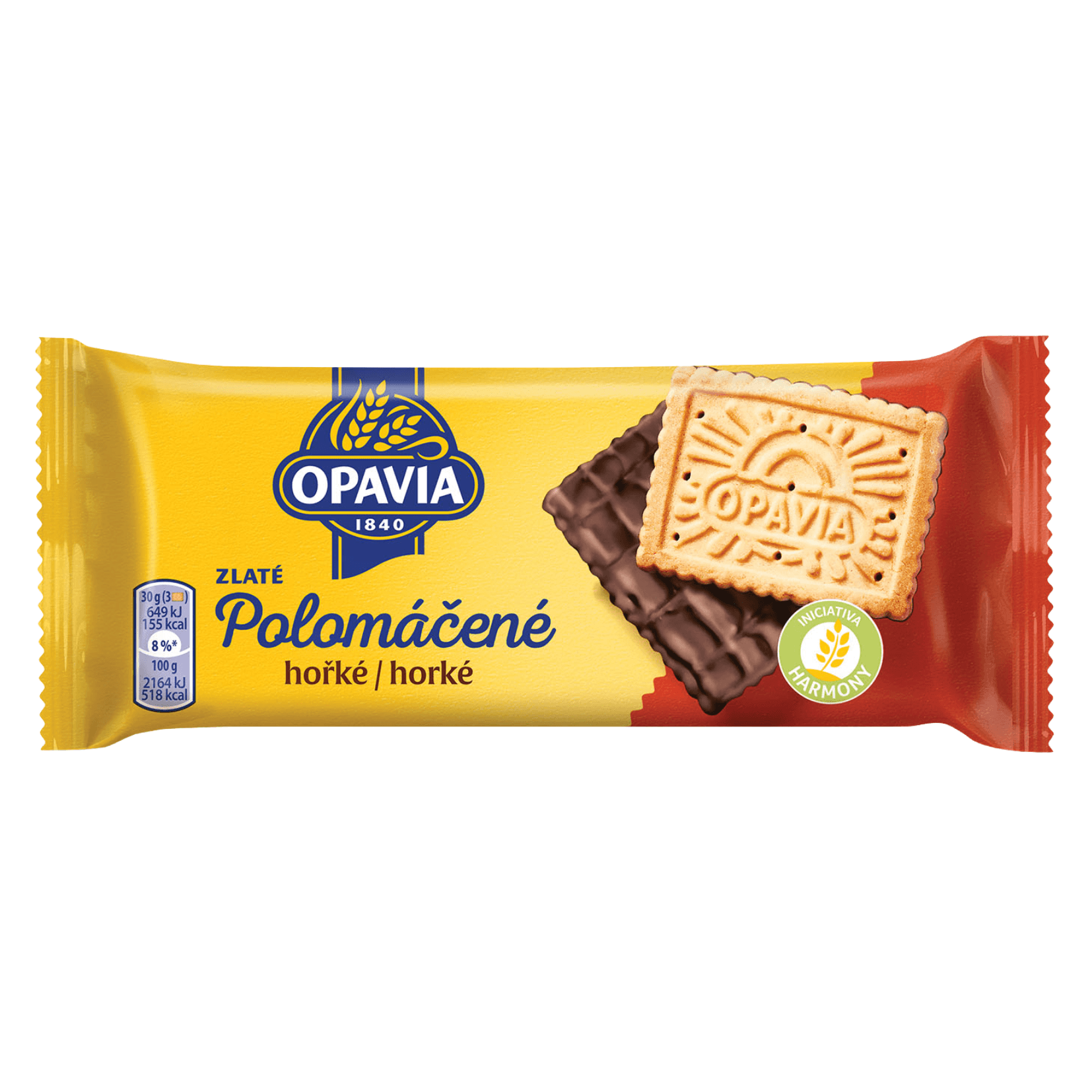 Opavia Zlaté Polomáčené 100g hořké