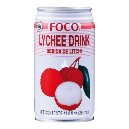 Foco Lychee Drink 350ml × 24 – Neperlivý ovocný nápoj s příchutí liči
