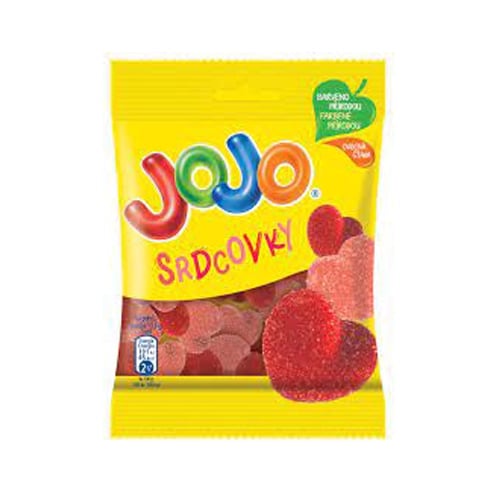 Jojo Bonbóny srdcovky ovocné želé v cukru 80g