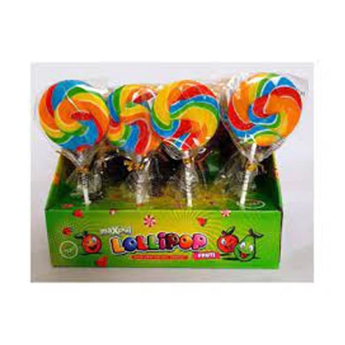 Round Lollipop 30 g – klasické kulaté lízátko s ovocnou příchutí 