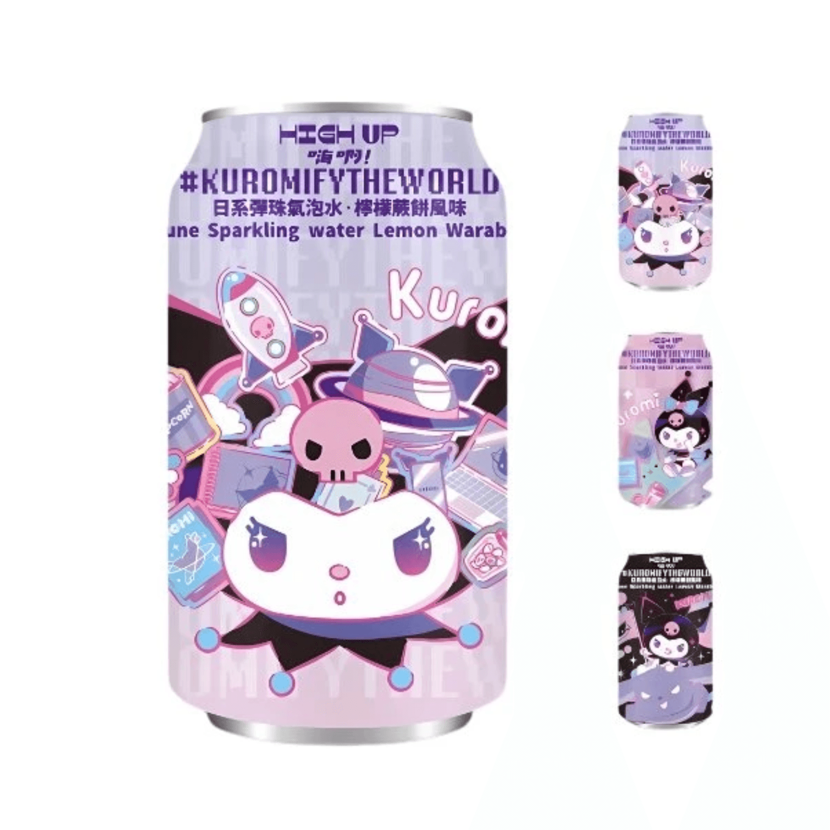 High Up Ramune Kuromi Lemon Warabi Mochi Sparkling Water 330ml