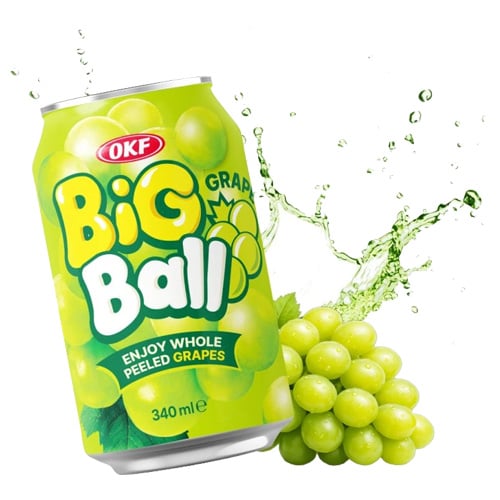 OKF Big Ball Grape Drink 340ml