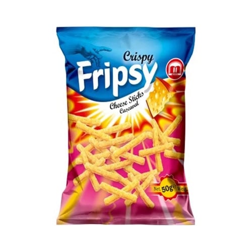 Fripsy Sticks Sýr 50g x 25 – Křupavé sýrové tyčinky pro každý den