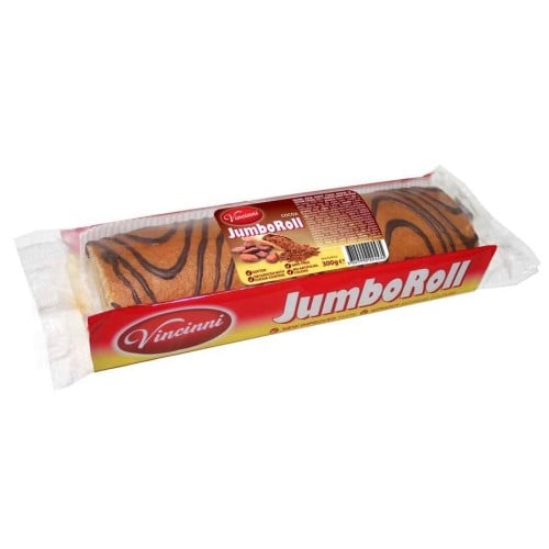 Vincinni Jumbo Roll Cocoa 300g – Piškotová roláda s kakaovým krémem