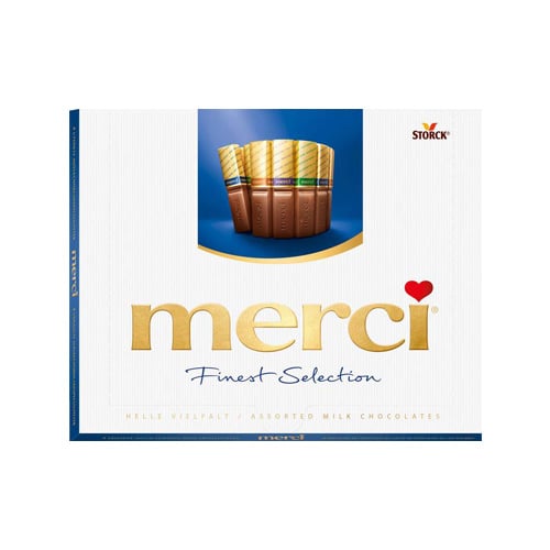 Storck Merci Finest Selection mléčná bonboniéra 250g - Modry