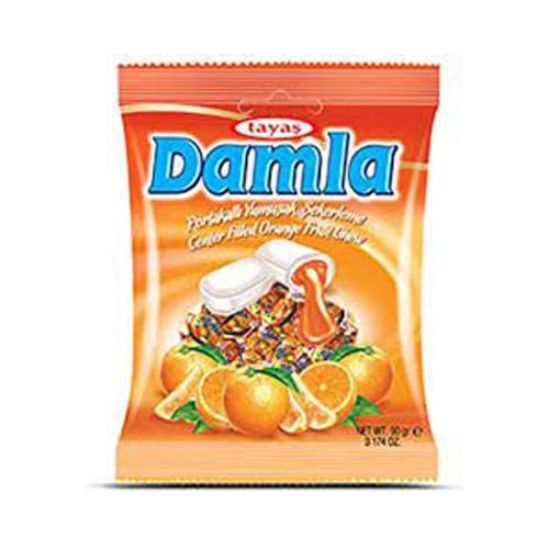 Tayas Damla Soft candy with Orange 90g