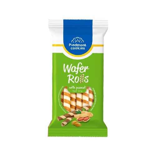 Piedmont Cookies trubičky s arašídovou a oříškovou náplní 160g