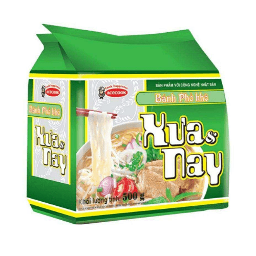 Acecook Xưa & Nay – Široké rýžové nudle 500g.