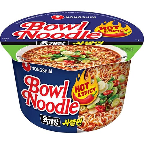 Nongshim Bowl Noodle Hot & Spicy 100g x 12 – Pálivá instantní polévka v misce