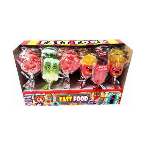 Lízátko „Fast Food Lollipop“ 15 g  x 30