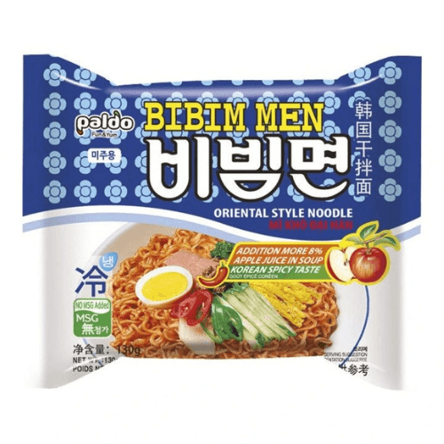 Paldo Bibim Men 130g x 5 – Korejské instantní studené nudle s pikantně sladkou omáčkou