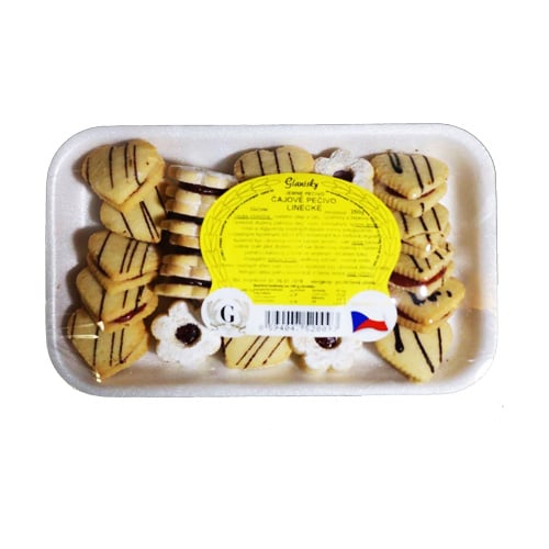 Glanisky jemné pečivo čajové pečivo linecké 250g
