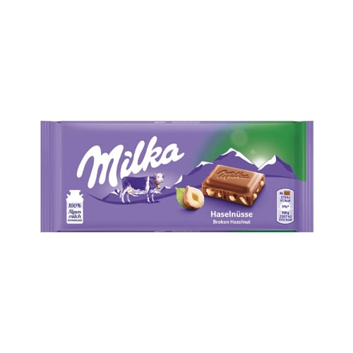 Milka Čokoláda Oříšková mléčná s drcenými ořechy 100g
