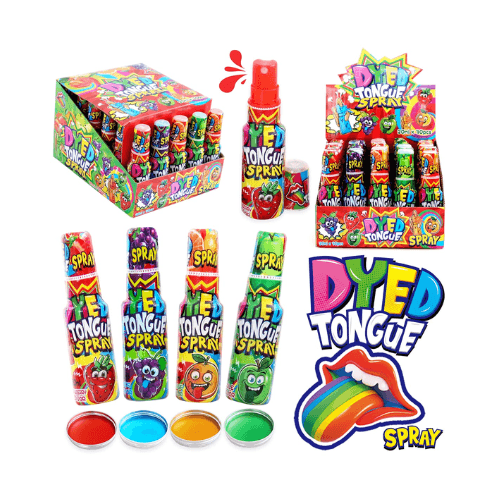 Dyed Tongue Spray 20ml x 30 – Ovocný sprej, který obarví jazyk a pobaví