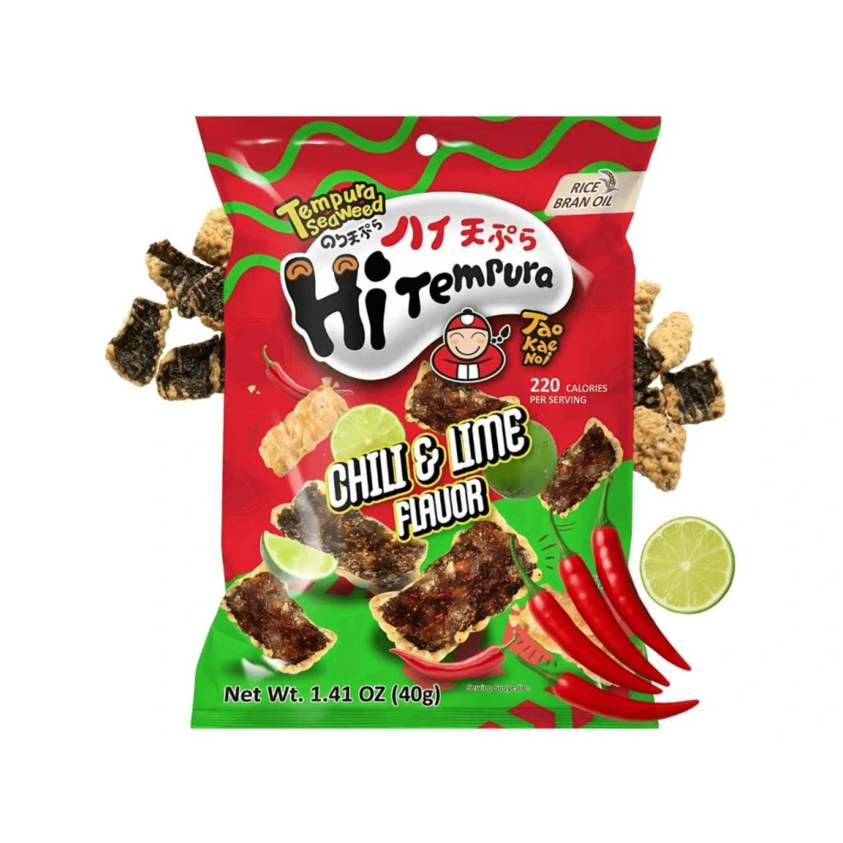 Tao Kae Noi Hi Tempura Chilli & Lime Seaweed 40g