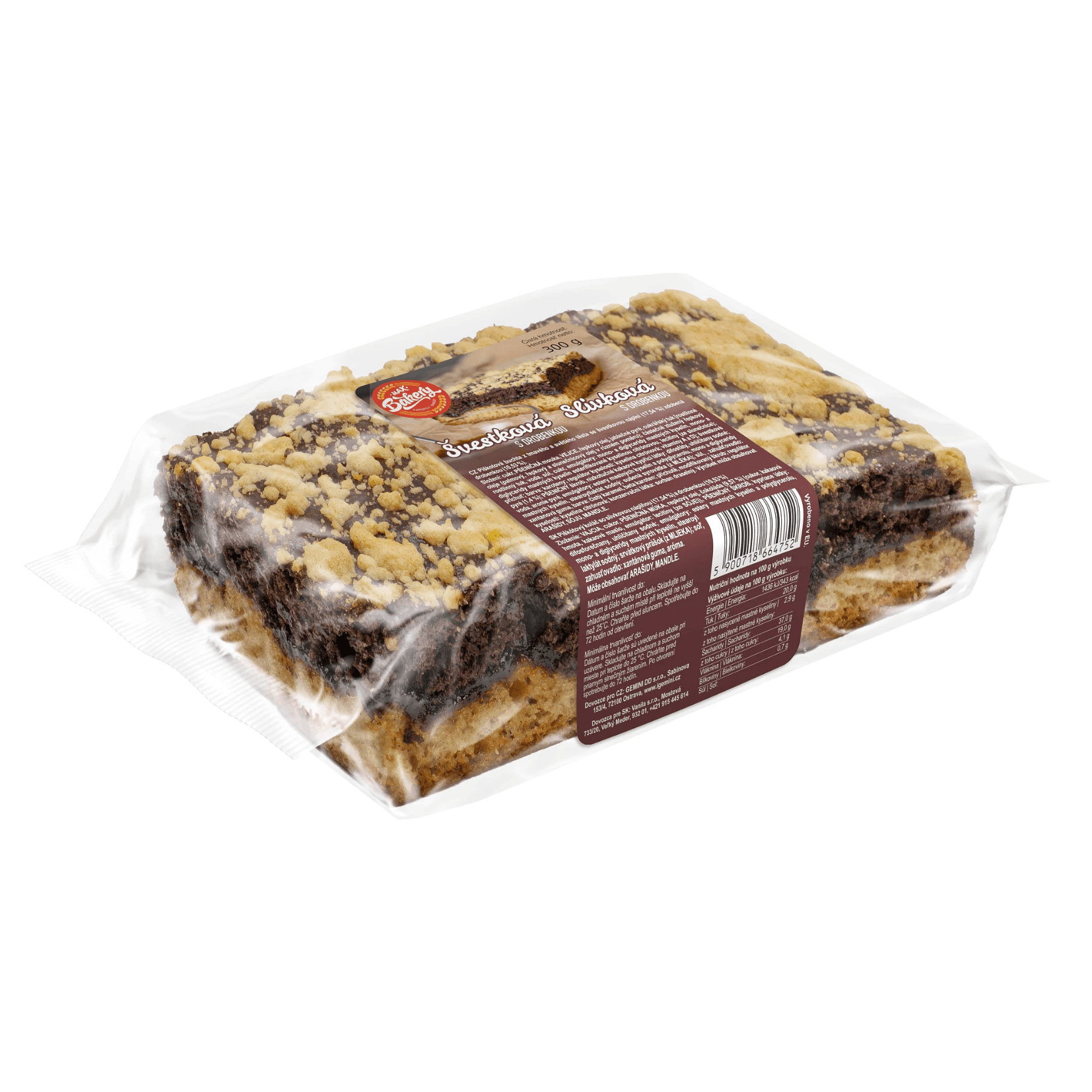 Max Bakery Švestková s drobenkou 300g