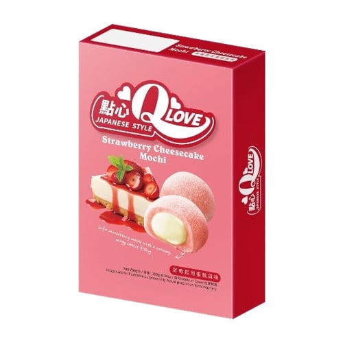 QLove Strawberry Cheesecake Deluxe Mochi 180g