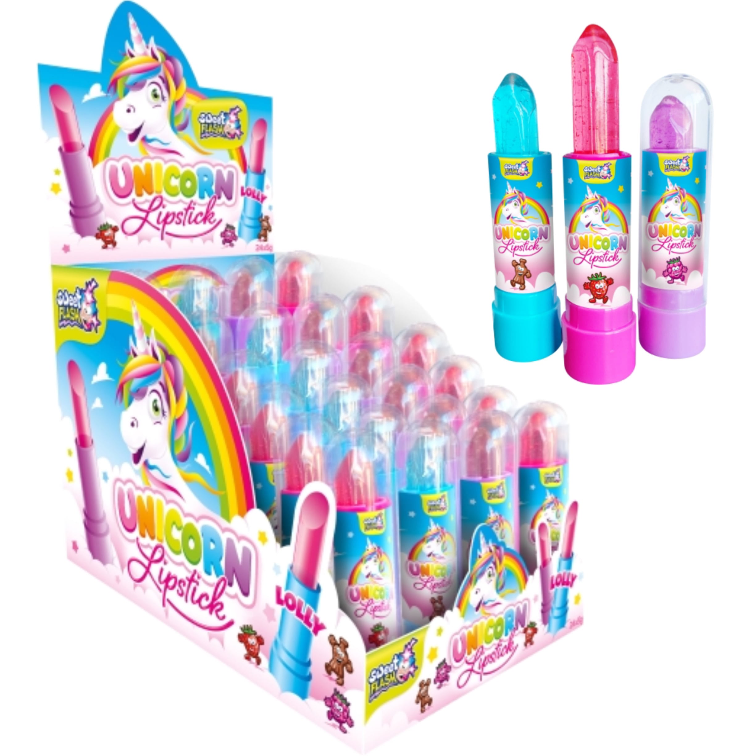 🦄 Jednorožec Lízátko – Rtěnka 5 g × 24