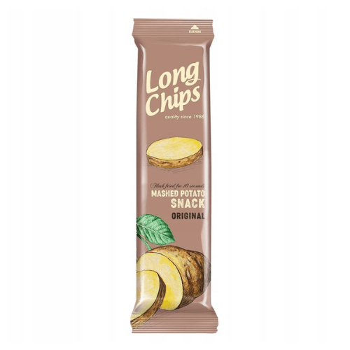 🥔 Long Chips Original 75g × 20 ks – Extra dlouhé bramborové chipsy s klasickou solí