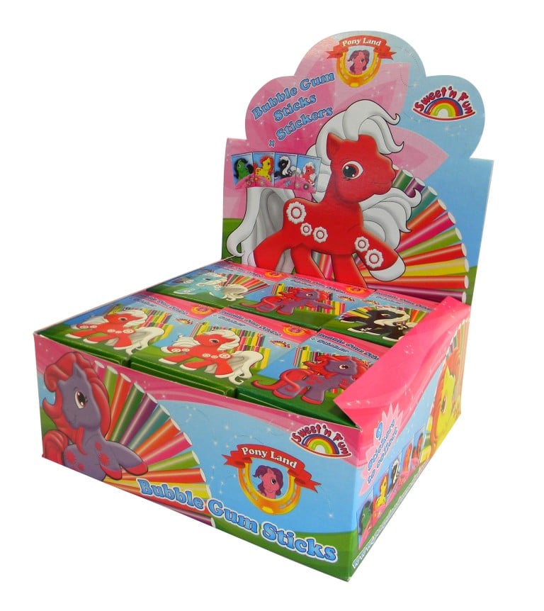 Ponyland Bubble Gum Sticks 28g