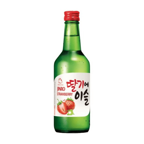 Soju Jinro Strawberry 350ml – Korejské soju s jahodovou příchutí