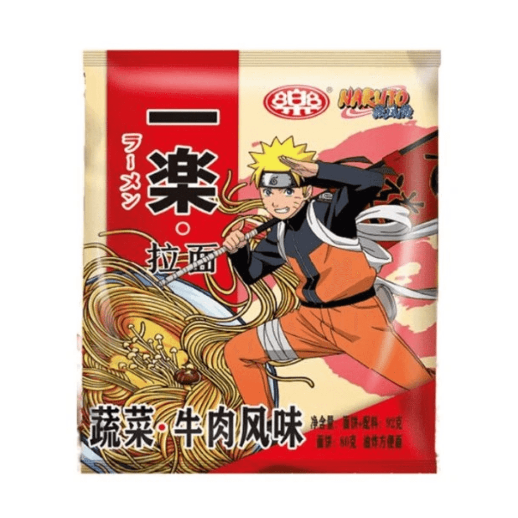 YILE Naruto Beef and Vegetable Ramen 92g