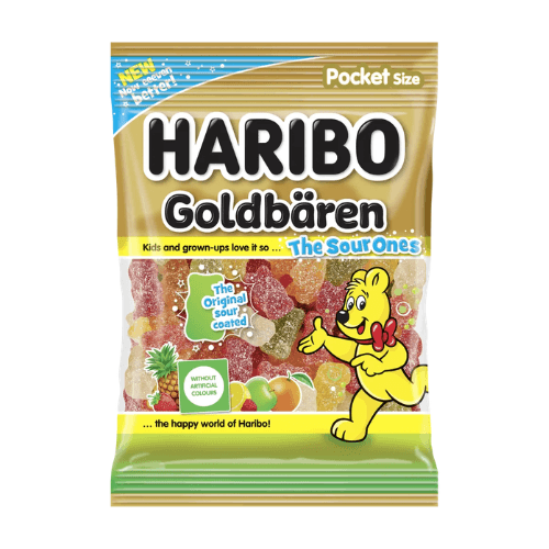 Haribo Goldbären želé medvídci Sour kyselé 80 g