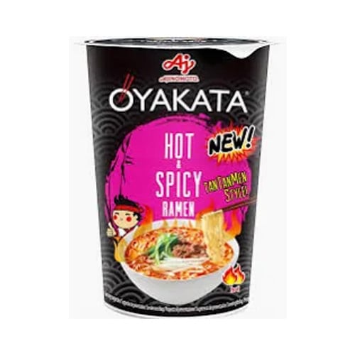 Oyakata Instantní japonská nudlová polévka s příchutí Hot&Spicy 63,5g - v kelímku
