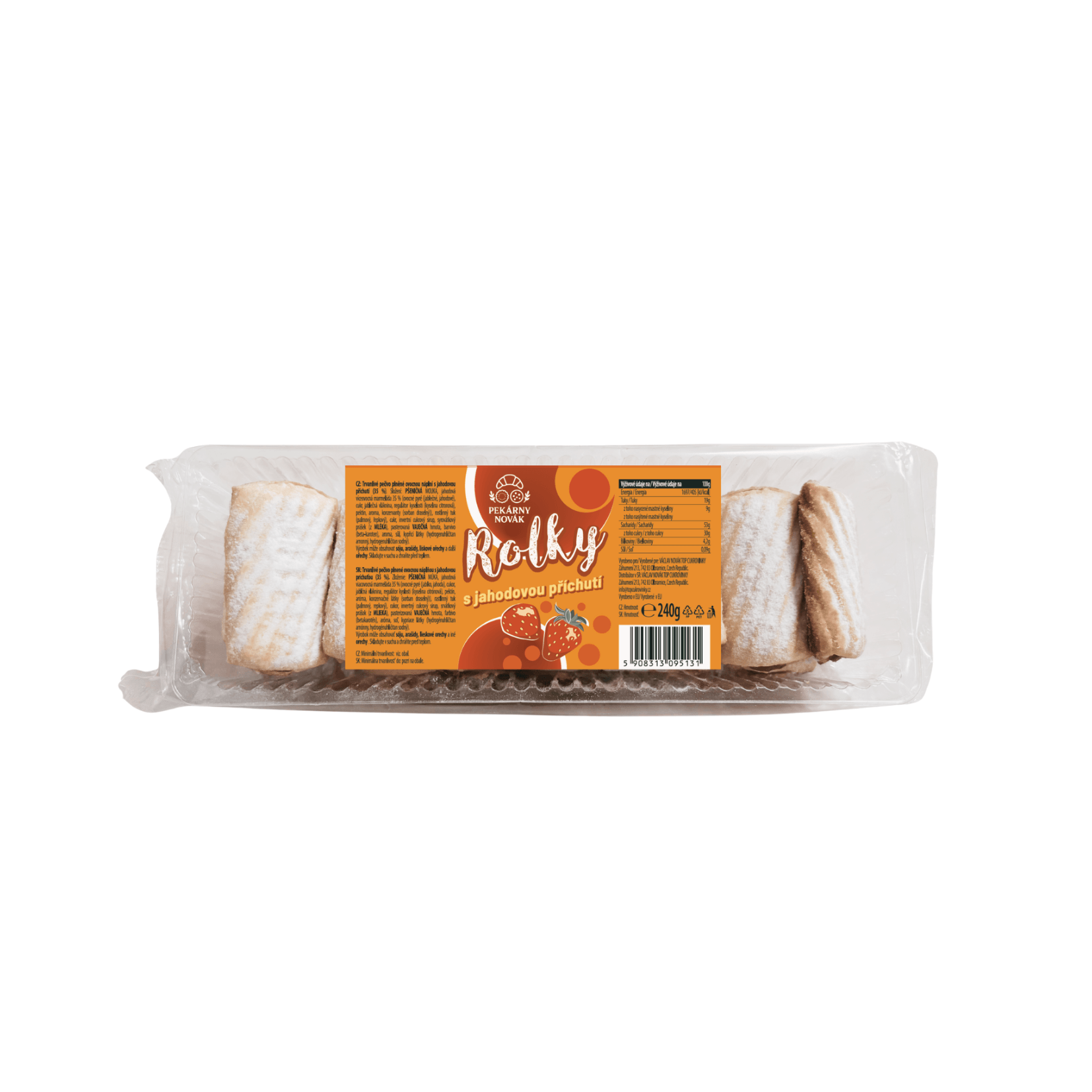ROLKY Jahodové 240g