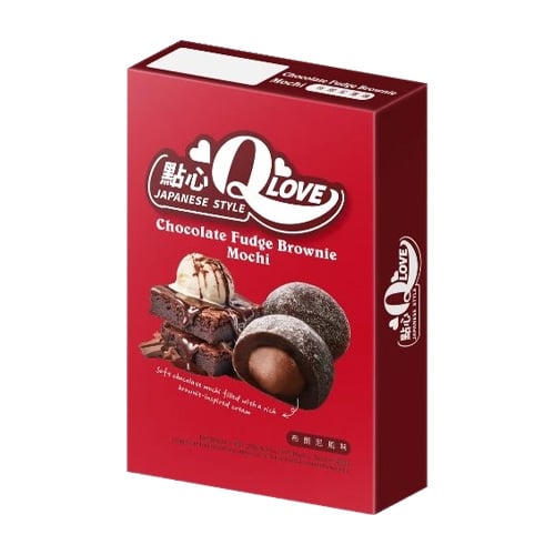 QLove Chocolate Fudge Brownie Deluxe Mochi 180g 