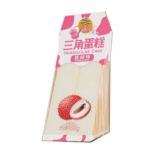 Firmly Triangular Cake Lychee flavor 100g