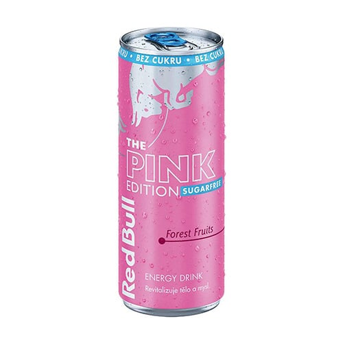 Red Bull Energetický nápoj Pink bez cukru 250ml plech