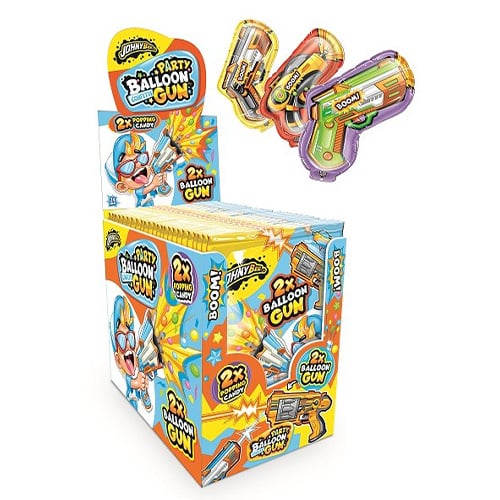 JB PARTY BALLOON GUN + 2x balon s konfetami + 2x prask. prášek 4g