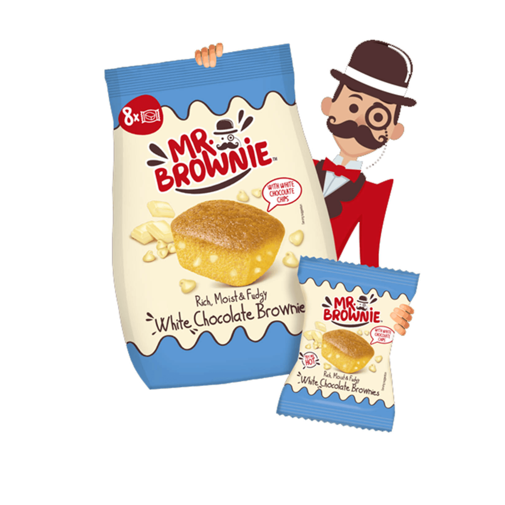 Mr.Brownie BÍLÁ čokoláda 200g