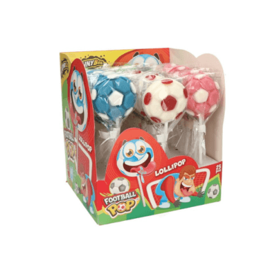 JB Football Pop – Ovocné lízátko ve tvaru fotbalového míče (25g)