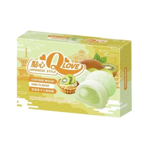 QLove Kiwi Custard Mochi 168g