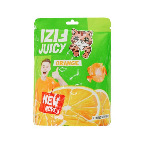 Fizi juicy Želé bonbon s příchutí pomeranče. 96g