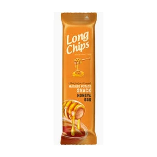 Long Chips Bramborový Snack Med a BBQ 75g