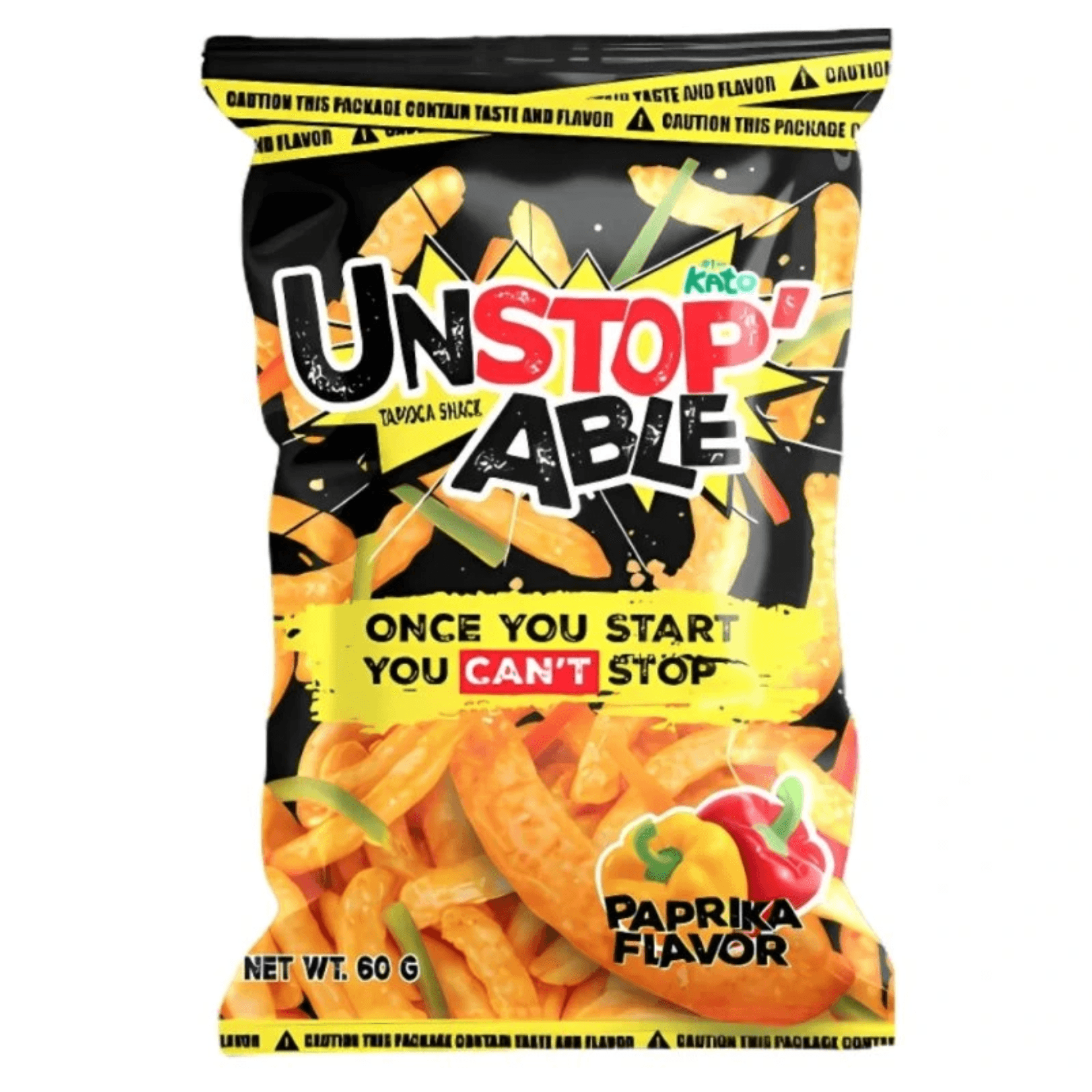 Kato Unstopable Paprika Tapioka Snacks 60g