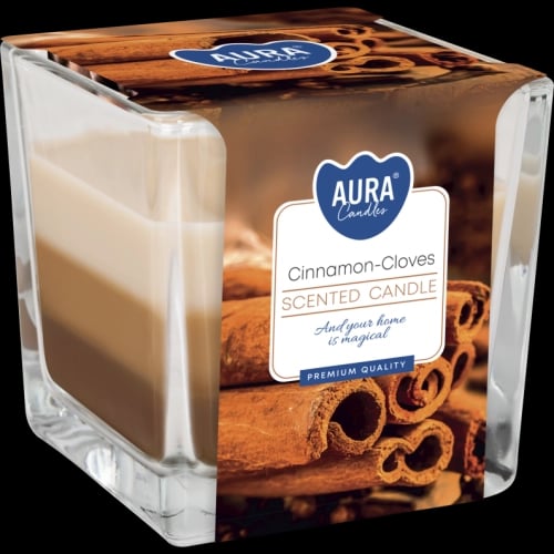 Bispol Aura Cinnamon-Cloves – svíčka ve skle 170 g