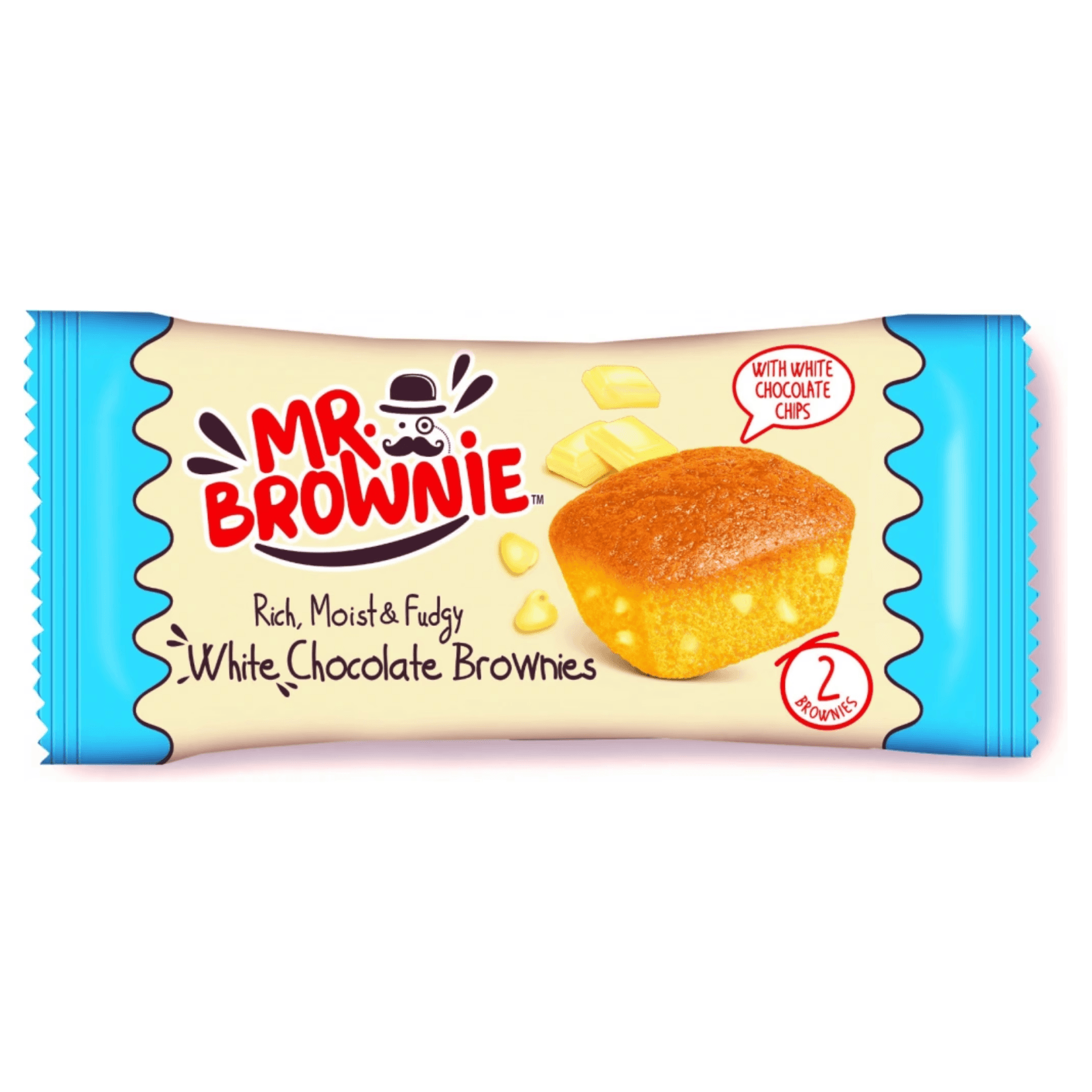 Mr. Brownie 50g White Chocolate Brownies 