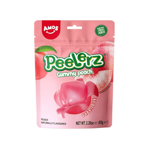 Amos Peach Peelable Gummy 65g