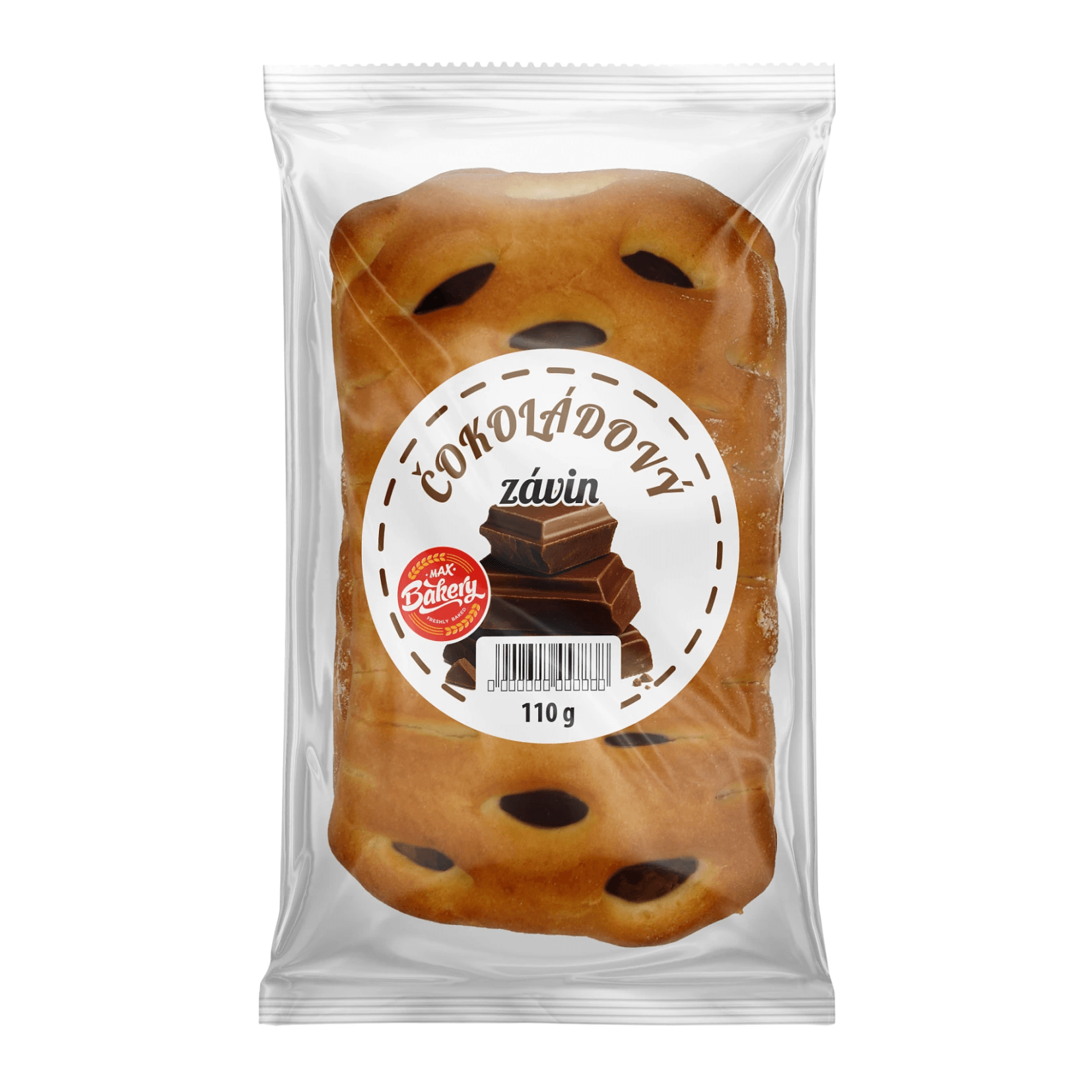 Max Bakery závin 110g Čokoláda 