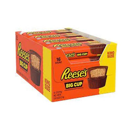 Reese’s 2 Big Cup King Size 79g × 16 – Arašídové máslo v čokoládě