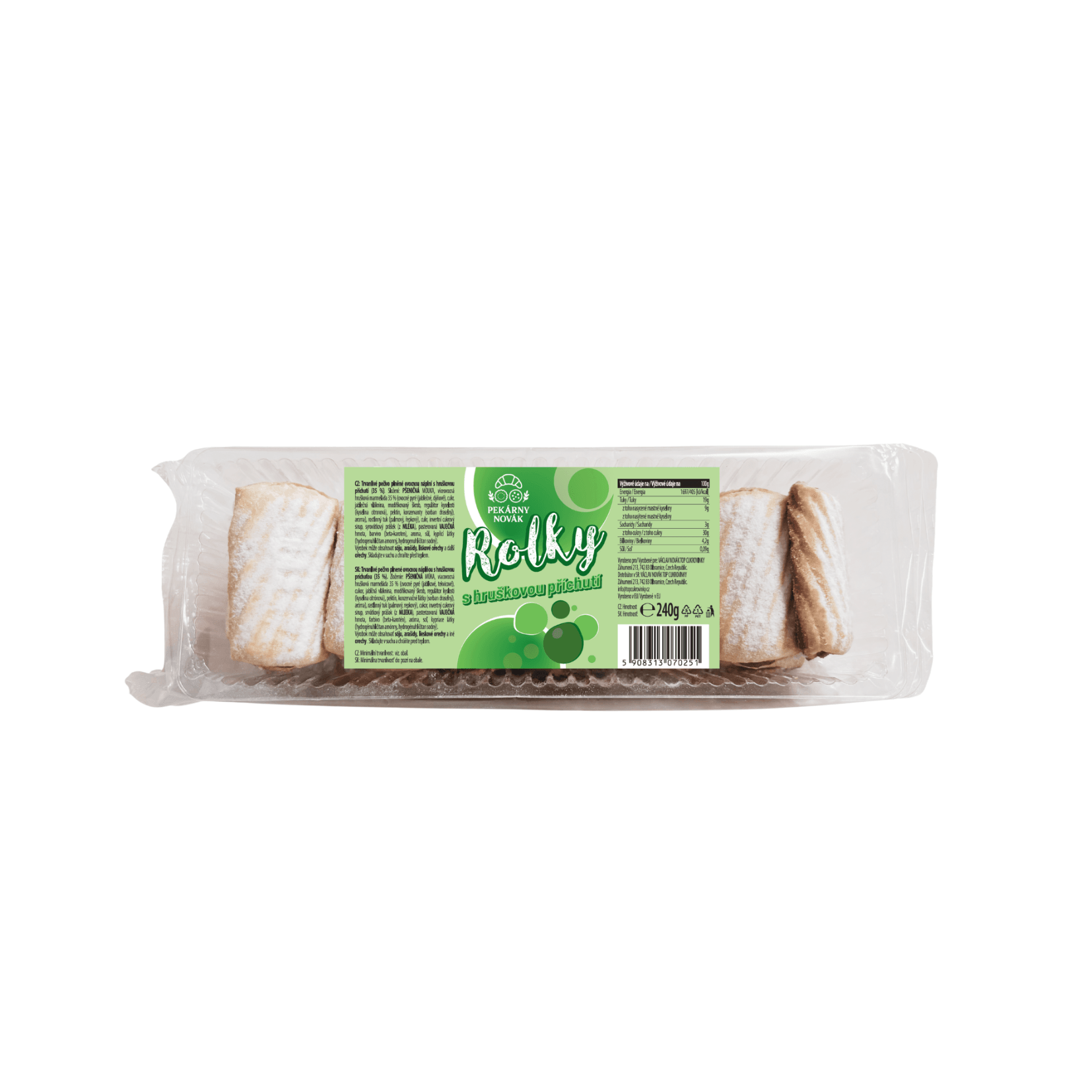 Rolky hruškové 240g